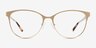 Astori Gold MetalEyeglass Frames from EyeBuyDirect, Front View