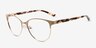 Astori Gold MetalEyeglass Frames from EyeBuyDirect, Angle View