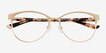 Astori Gold MetalEyeglass Frames from EyeBuyDirect, Closed View