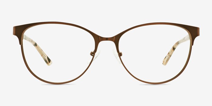Astori Brun Métal Montures de lunettes de vue d'EyeBuyDirect