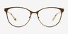 Astori Brun MétalMontures de lunettes de vue d'EyeBuyDirect, Vue de Face
