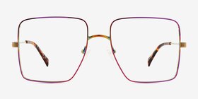 Be You Multicolore Métal Montures de lunettes de vue d'EyeBuyDirect, Vue de Face