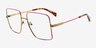 Be You Multicolore MétalMontures de lunettes de vue d'EyeBuyDirect, Vue d'Angle