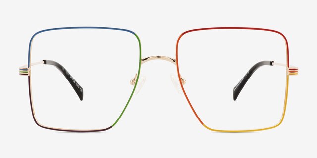 Be You Rainbow MetalEyeglass Frames from EyeBuyDirect, Front View
