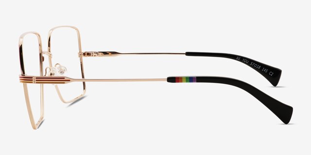 Be You Rainbow MetalEyeglass Frames from EyeBuyDirect, Side View