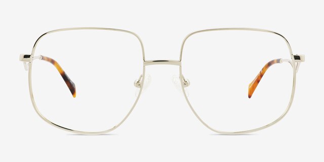 Dempsey Gold MetalEyeglass Frames from EyeBuyDirect, Front View