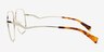 Dempsey Gold MetalEyeglass Frames from EyeBuyDirect, Side View