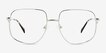 Dempsey Silver MetalEyeglass Frames from EyeBuyDirect, Front View