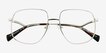 Dempsey Silver MetalEyeglass Frames from EyeBuyDirect, Closed View