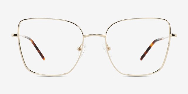 Wynn Gold Eco-friendlyEyeglass Frames from EyeBuyDirect, Front View