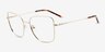 Wynn Gold Eco-friendlyEyeglass Frames from EyeBuyDirect, Angle View