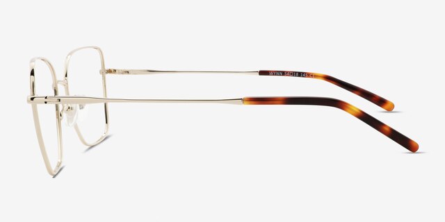Wynn Gold Eco-friendlyEyeglass Frames from EyeBuyDirect, Side View