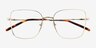 Wynn Gold Eco-friendlyEyeglass Frames from EyeBuyDirect, Closed View