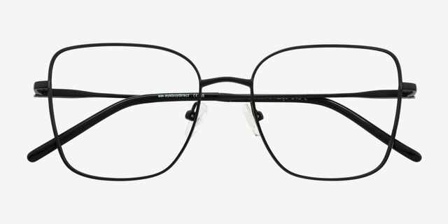 Wynn Black Eco-friendlyEyeglass Frames from EyeBuyDirect, Closed View