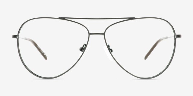 Rayner Gray Eco-friendlyEyeglass Frames from EyeBuyDirect, Front View