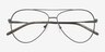 Rayner Gray Eco-friendlyEyeglass Frames from EyeBuyDirect, Closed View