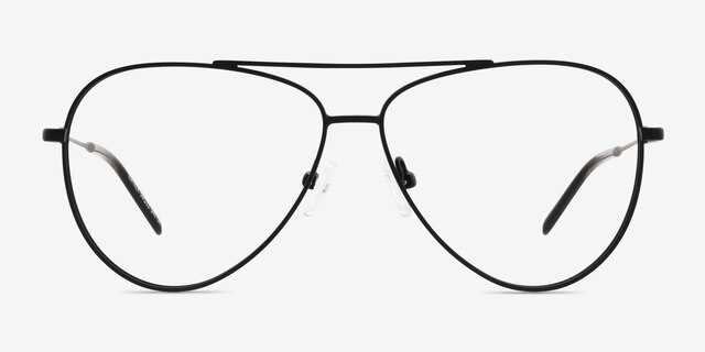 Rayner Black Eco-friendlyEyeglass Frames from EyeBuyDirect, Front View