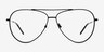 Rayner Black Eco-friendlyEyeglass Frames from EyeBuyDirect, Front View