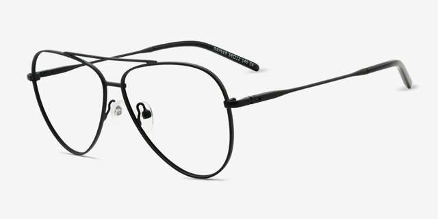Rayner Black Eco-friendlyEyeglass Frames from EyeBuyDirect, Angle View