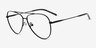 Rayner Black Eco-friendlyEyeglass Frames from EyeBuyDirect, Angle View