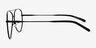 Rayner Black Eco-friendlyEyeglass Frames from EyeBuyDirect, Side View