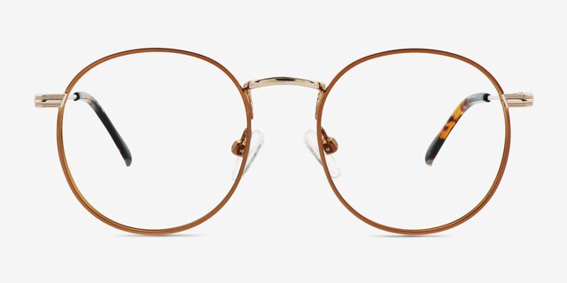 Wistful Coffee MetalEyeglass Frames from EyeBuyDirect, Front View