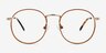 Wistful Coffee MetalEyeglass Frames from EyeBuyDirect, Front View