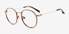 Wistful Café Métal Montures de lunettes de vue d'EyeBuyDirect, Vue d'Angle