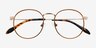 Wistful Coffee MetalEyeglass Frames from EyeBuyDirect, Closed View