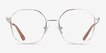 Redford Gold MetalEyeglass Frames from EyeBuyDirect, Front View