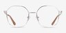 Redford Gold MetalEyeglass Frames from EyeBuyDirect, Front View