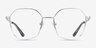 Redford Argenté MétalMontures de lunettes de vue d'EyeBuyDirect, Vue de Face