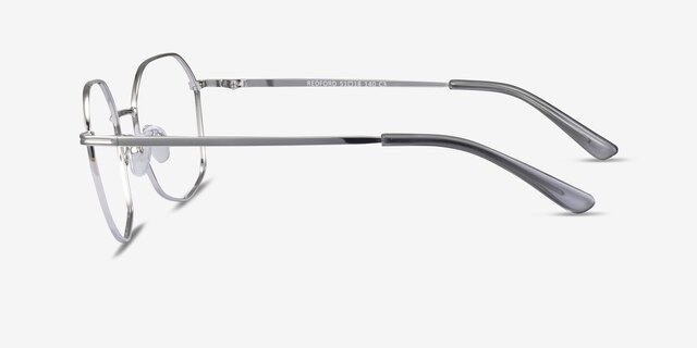 Redford Argenté MétalMontures de lunettes de vue d'EyeBuyDirect, Vue de Côté