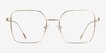 Durnan Gold MetalEyeglass Frames from EyeBuyDirect, Front View