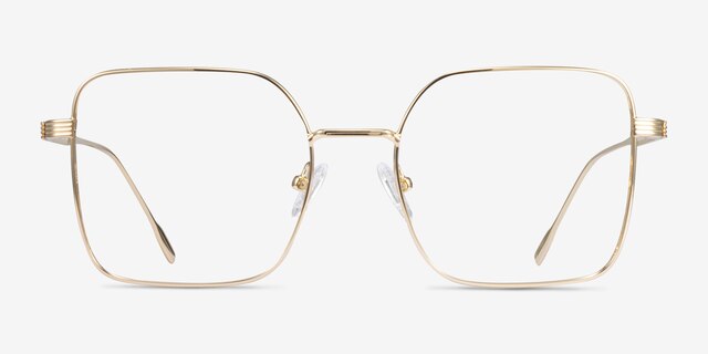 Durnan Gold MetalEyeglass Frames from EyeBuyDirect, Front View