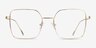 Durnan Gold MetalEyeglass Frames from EyeBuyDirect, Front View