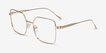 Durnan Gold MetalEyeglass Frames from EyeBuyDirect, Angle View