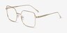 Durnan Gold MetalEyeglass Frames from EyeBuyDirect, Angle View