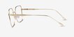 Durnan Gold MetalEyeglass Frames from EyeBuyDirect, Side View