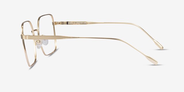 Durnan Gold MetalEyeglass Frames from EyeBuyDirect, Side View
