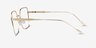 Durnan Gold MetalEyeglass Frames from EyeBuyDirect, Side View