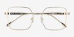 Durnan Gold MetalEyeglass Frames from EyeBuyDirect, Closed View