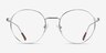 Walton Silver MetalEyeglass Frames from EyeBuyDirect, Front View
