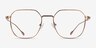 Tilden Bronze MetalEyeglass Frames from EyeBuyDirect, Front View