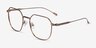 Tilden Bronze MetalEyeglass Frames from EyeBuyDirect, Angle View