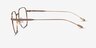 Tilden Bronze MetalEyeglass Frames from EyeBuyDirect, Side View