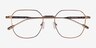 Tilden Bronze MetalEyeglass Frames from EyeBuyDirect, Closed View