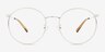 Zotte Doré MétalMontures de lunettes de vue d'EyeBuyDirect, Vue de Face