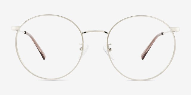 Zotte Argenté MétalMontures de lunettes de vue d'EyeBuyDirect, Vue de Face