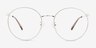 Zotte Argenté MétalMontures de lunettes de vue d'EyeBuyDirect, Vue de Face